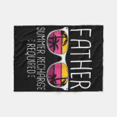 Vader Summer Recharge vereist grappige  gezongen Fleece Deken (Voorkant (Horizontaal))