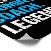 Vader Superheld Badminton Coach Funny Badminton Co Poster (Hoek)