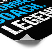 Vader Superheld Badminton Coach Funny Badminton Co Poster (Hoek)