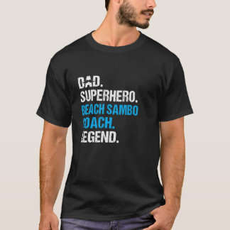 Vader Superheld Strand Sambo Coach Grappige Humor T-shirt