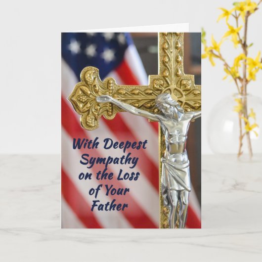 Vader, sympathie Religieus Christelijk leger Kaart (Gele Bloem)