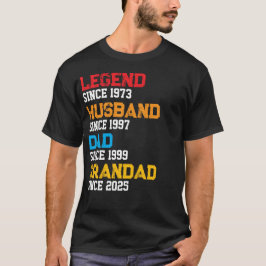 Vader T Shirt Legende Echtgenoot Opa Aangepast Jaa