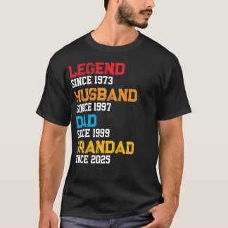 Vader T Shirt Legende Echtgenoot Opa Aangepast Jaa