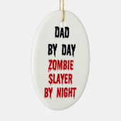 Vader tegen dag Zombie-laag tegen nacht Keramisch Ornament (Rechts)