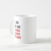 Vader tegen dag Zombie-laag tegen nacht Koffiemok (Voorkant links)