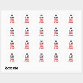 Vader tegen dag Zombie-laag tegen nacht Ronde Sticker (Vel)