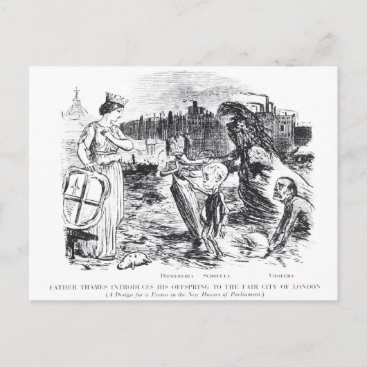 Vader Thames introduceert zijn nageslacht Briefkaart (Voorkant)