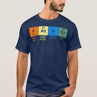 Vader The Noble Element Science Chemistry Fathers T-shirt