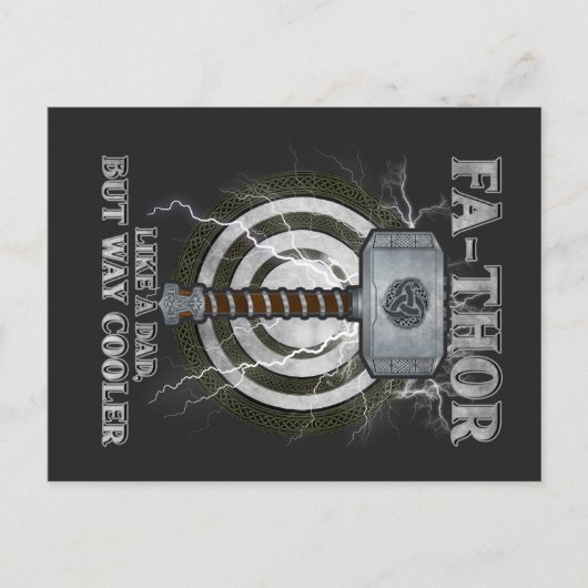 Vader-Thor: Net als een vader, maar dan veel coole Briefkaart (Voorkant)