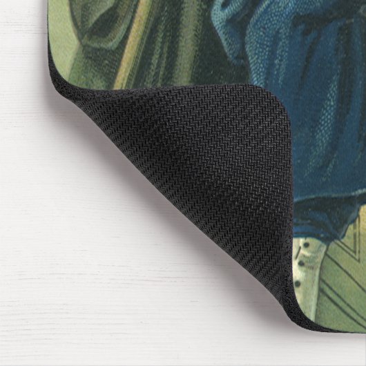 Vader Tijd die u een gelukkig nieuwjaar wil wensen Muismat (Hoek)