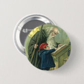 Vader Tijd die u een gelukkig nieuwjaar wil wensen Ronde Button 5,7 Cm (Voorkant /achterkant)