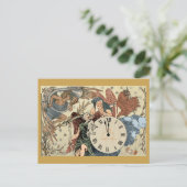 Vader-tijd in nieuwjaarsjaren briefkaart (Staand voorkant)