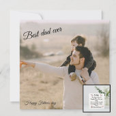 Vader-to-Be met hartelijke Vaderdag met Foto Kaart