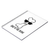 Vader tot op het bot Grappige anatomie grap Notitieboek (Linkerzijde)