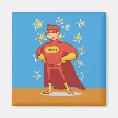 Vader-tot-zijn superheld op Vaderdag Magneet (Voorkant)