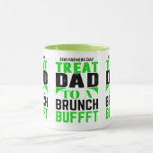 Vader trakteren op een brunchbuffet Vaderdag mok (Midden)