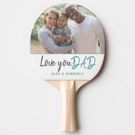 Vader Turquoise Script Father Day Foto Tafeltennisbatje