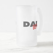 Vader uit dienst (Blk) Matglas Bierpul (Voorkant rechts)