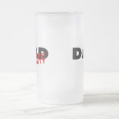 Vader uit dienst (Blk) Matglas Bierpul (Center)