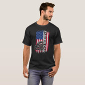 Vader vader Amerikaanse vlag Vader vader vader vad T-shirt (Voorkant volledig)