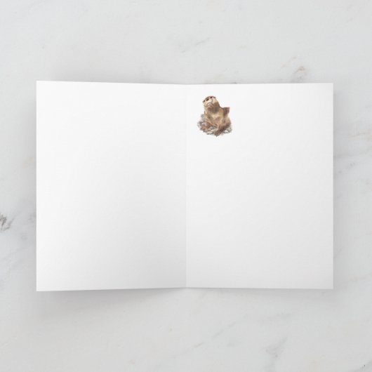 Vader, vader, Cute River Otter Kaart (Binnen)