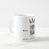 Vader vader foto zwart wit namen koffiemok (Voorkant links)