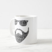 Vader vader Papa Mannen Coffee Cup Mok (Voorkant links)