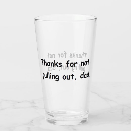 Vader vader vaders dag verjaardag grappig bier glas (Achterkant)