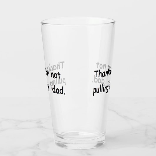 Vader vader vaders dag verjaardag grappig bier glas (Links)