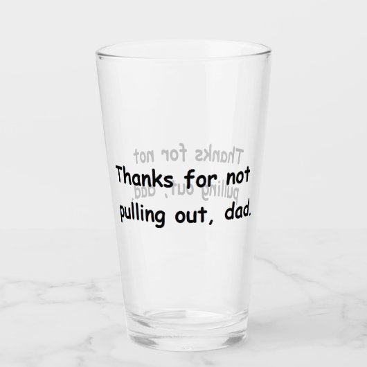 Vader vader vaders dag verjaardag grappig bier glas (Voorkant)