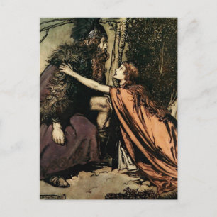 "Vader, Vader, wat brengt hen" van Arthur Rackham Briefkaart