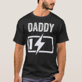 Vader Vader Zoon bijpassende shirt accu grappig (Voorkant)