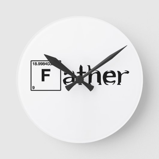 Vader... Vaderdag cadeau Ronde Klok (Voorkant)