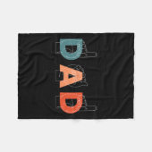 Vader Vaderdag Doof-stom Gebarentaal Fleece Deken (Voorkant (Horizontaal))