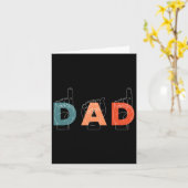 Vader Vaderdag Doof-stom Gebarentaal Kaart (Gele Bloem)