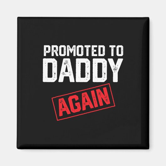 Vader Vaderdag zwangerschapsaankondiging Papa Vade Magneet (Voorkant)