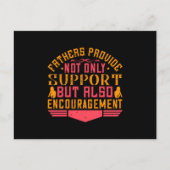 Vader - vaders stimuleren briefkaart (Voorkant)