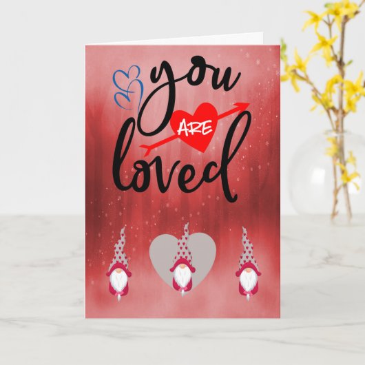 Vader-Valentijn van kinderen houden Kaart (Gele Bloem)