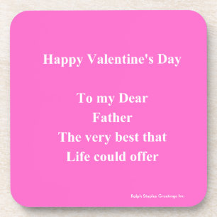 vader Valentijnsdag Onderzetter