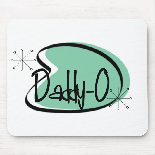 Vader van 1950 **DADDY-0** Muismat (Voorkant)