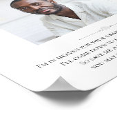 Vader van afstudeergedicht met foto-herdenking poster (Hoek)