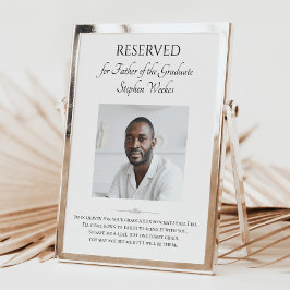 Vader van Afstuderen gedicht met foto-herdenking Poster