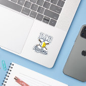 Vader van Ballers Baseball Softbal Vintage Ontwerp Sticker (Laptop met iPhone)