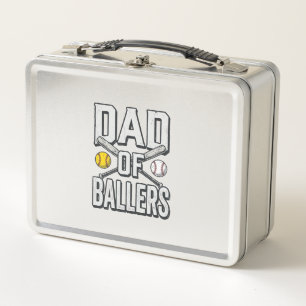 Vader van Ballers Softbal en Honkbal Vintage T-shi