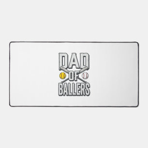 Vader van Ballers Softbal en Honkbal Vintage T-shi Bureaumat