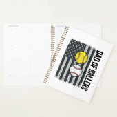 Vader van Ballers Softbal Honkbal Patriottisch Planner (Display)
