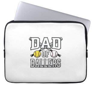 Vader Van Ballers Vintage Baseball Softbal T-shirt Laptop Sleeve