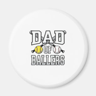 Vader Van Ballers Vintage Baseball Softbal T-shirt Magneet