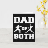 Vader van beide grappige karate softll papa kaart (Gele Bloem)