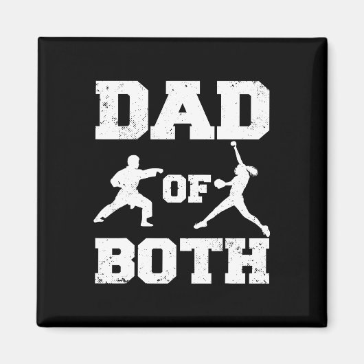 Vader van beide grappige karate softll papa magneet (Voorkant)